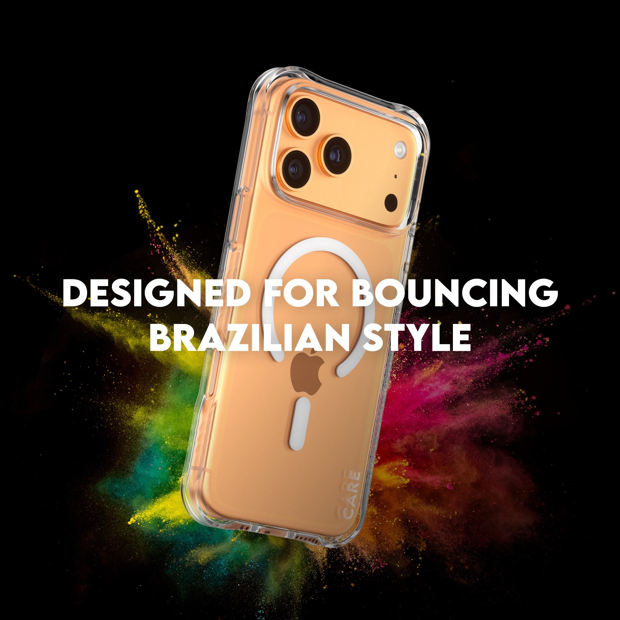 CARE™ by PanzerGlass® Samba Case Transparent w. White MagSafe iPhone 17 Pro Max